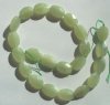 16 inch strand of 18x13mm Faceted New Jade Flat Ovals